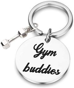 img 4 attached to SEIRAA Buddies Keychain Fitness Couples