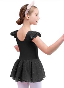 img 3 attached to 👗 Glittery Girl's Clothing: Boyoo Ruffle Sleeve Leotard Shines with Style