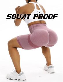 img 1 attached to SEASUM Waisted Seamless Leggings Contour Sports & Fitness