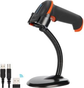 img 4 attached to 📱 Tera Wireless and Wired Barcode Scanner with Battery Level Indicator - 1D 2D QR Digital Printed Barcodes Reader with Stand. Portable Handheld Barcode Scanner, Compact Plug and Play Model D5100