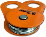 🔧 gearamerica 9ton snatch block - heavy duty winch pulley system for synthetic rope or steel cable | double winch capacity, extend life, control pull direction | top off-road recovery accessory logo