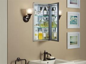 img 2 attached to 🚪 Kohler K-CB-CLC1526FS: Frameless 15x26 Aluminum Medicine Cabinet for Bathroom; Surface or Recess Mount Option