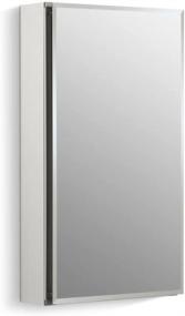 img 4 attached to 🚪 Kohler K-CB-CLC1526FS: Frameless 15x26 Aluminum Medicine Cabinet for Bathroom; Surface or Recess Mount Option