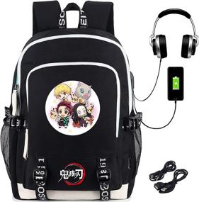 img 3 attached to Roffatide Backpack Schoolbag Rucksack Headphone Backpacks