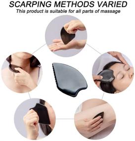 img 3 attached to Revitalize Your Skin with Gua Sha Facial Body Massage Tools: Traditional Bian Stone Scraping Massage Tool for an Unforgettable spa experience!