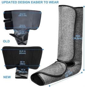 img 2 attached to Optimal Circulation Foot and Calf Leg Massager with Heat -LCD Controller- Adjustable Wrap Design for All Sizes - 3 Intensities 3 Modes