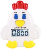 🐥 cartoon chick lcd digital kitchen timer with loud alarm – magnetic backing stand for cooking & baking logo