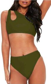 img 2 attached to 👙 FAFOFA Women's Clothing - Shoulder Bandage Swimwear Swimsuit in Swimsuits & Cover Ups