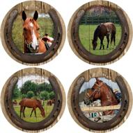 thirstystone stoneware coaster quarter horses логотип