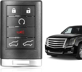 img 4 attached to VOFONO Брелок для ключей Cadillac Escalade ESV EXT (2007-2014) | 6 кнопок | FCC ID: OUC6000066