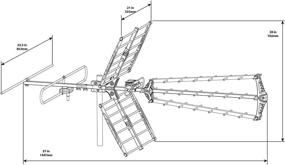 img 1 attached to 📺 Enhanced HDTV 4K UHD Outdoor Digital TV Antenna: Long Range Reception, Brilliant HD Quality, Unmatched ~175 Mile Range