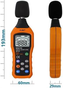 img 1 attached to 🔊 VLIKE Digital Audio Decibel Meter: Sound Level Monitor, Noise Measurement 30-130 dB - MAX Data Hold, A/C Mode