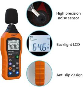 img 2 attached to 🔊 VLIKE Digital Audio Decibel Meter: Sound Level Monitor, Noise Measurement 30-130 dB - MAX Data Hold, A/C Mode