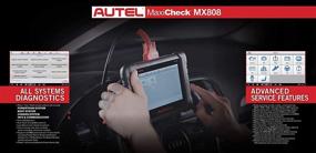 img 1 attached to 🔌 Enhanced Autel MaxiCheck MaxiCOM Extension Cable MX808/MK808 Professional OBD2 Scanner Diagnostic Tool: Full System Diagnosis & IMMO/EPB/SAS/BMS/TPMS/DPF - Better than MK808BT (MX808)