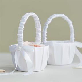 img 1 attached to ATAILOVE Wedding Baskets Bowknot Collection