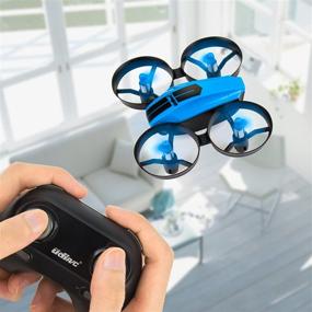 img 2 attached to 🚁 UDI U46 Mini Drone for Kids - Blue Nano Quadcopter with Headless Mode & Auto Hovering - 2.4Ghz RC Drones