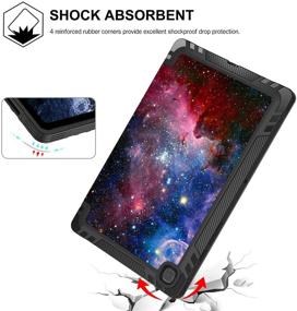 img 1 attached to 📱 PIXIU Samsung Galaxy Tab A7 10.4 inch Case - Heavy Duty PU Leather Trifold Stand Cover with Sleep/Wakeup Function