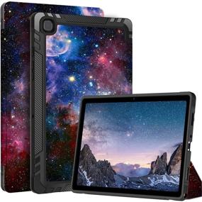 img 3 attached to 📱 PIXIU Samsung Galaxy Tab A7 10.4 inch Case - Heavy Duty PU Leather Trifold Stand Cover with Sleep/Wakeup Function