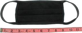 img 1 attached to Black Cotton Mouth Pleated Occupational Health & Safety Products: Reusable and Reliable