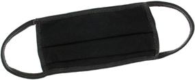 img 2 attached to Black Cotton Mouth Pleated Occupational Health & Safety Products: Reusable and Reliable