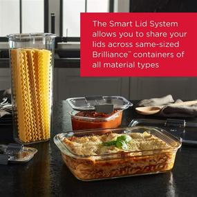 img 1 attached to 🥡 Rubbermaid Brilliance Glass Storage 3.2-Cup Food Containers - BPA Free, Leak Proof (4-Pack)