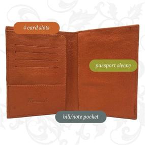 img 2 attached to 👜 Women's Mauzari Leather Passport Holder - Essential Travel Accessory