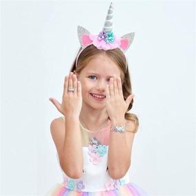 img 3 attached to Enchanting Unicorn Princess Dress Clothes for Little Ones