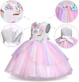 img 2 attached to Enchanting Unicorn Princess Dress Clothes for Little Ones