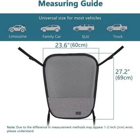 img 3 attached to Petsfit Dog Car Barrier - Vehicle Pet Barrier Backseat Mesh Divider Net with Adjustable Rope and Hook, Ideal for SUVs, Pickups, and Cars