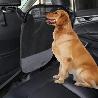 petsfit dog car barrier - vehicle pet barrier backseat mesh divider net with adjustable rope and hook, ideal for suvs, pickups, and cars logo