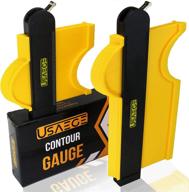 📏 usaege contour gauge duplicator set - 10 inch & 5 inch - woodworking profile tool - ideal for finish carpentry, flooring, and more - lockable contour gauge for precise measurements логотип