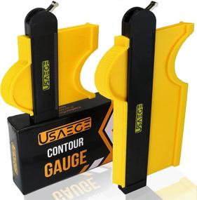 img 4 attached to 📏 USAEGE Contour Gauge Duplicator Set - 10 inch & 5 inch - Woodworking Profile Tool - Ideal for Finish Carpentry, Flooring, and More - Lockable Contour Gauge for Precise Measurements