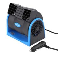 🚘 qiilu car 12v electric cooling fan - adjustable air vent speed, silent air cooler with cigarette lighter plug - enhance your auto cooling experience! logo