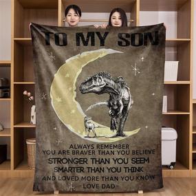 img 3 attached to UFOORO Dinosaur Pattern Blanket Birthday
