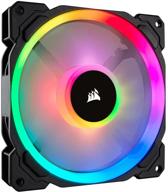 🌀 corsair ll series ll140 rgb 140mm dual light loop rgb led pwm fan: ultimate single pack cooling solution - co-9050073-ww logo