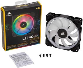 img 1 attached to 🌀 Corsair LL Series LL140 RGB 140mm Dual Light Loop RGB LED PWM Fan: Ultimate Single Pack Cooling Solution - CO-9050073-WW