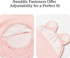 img 1 attached to 👶 Swaddle Blanket 3-Pack for Newborn Babies 0-3 Months - Easy Change Sleep Sack with Adjustable Wrap for Baby Girls and Boys (Star and Rabbit Design)