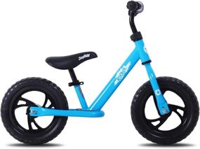 img 3 attached to 🚲 JOYSTAR Kids Balance Bike - Lightweight 12/14 Inch Bicycle for 2-6 Year Olds, Toddler Glide Bike with Footrest, Handlebar Pads, and Push Bike Option