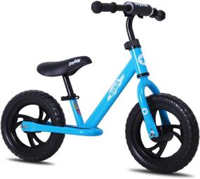 img 4 attached to 🚲 JOYSTAR Kids Balance Bike - Lightweight 12/14 Inch Bicycle for 2-6 Year Olds, Toddler Glide Bike with Footrest, Handlebar Pads, and Push Bike Option