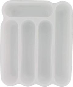 img 2 attached to Sterilite 15748006 White Compartment Cutlery