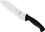 🔪 7-inch granton edge mercer culinary millennia santoku knife with black handle logo