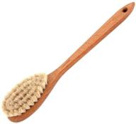 🛀 oak bath brush with horsehair bristles logo