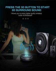 img 1 attached to 🎧 Enhance Your Home Stereo Experience with Bluetooth 5.0 Receiver for Wired Speakers: 3D Virtual Surround, aptX LL, and More!