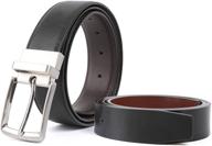 👔 stylish leather reversible samilor rotated reverse men's belt accessories: transform your look with ease! logo