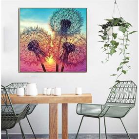 img 1 attached to 🌼 Dandelions 12x12 inch DIY 5D Diamond Painting Kit: Fun Gem Art Craft for Kids & Adults, Perfect for Beginners