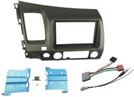 🚗 enhance your honda civic 2006-2011 with dkmus double din radio stereo dash install mount trim kit, complete with wiring harness and antenna adapter logo