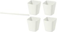 👉 sunnersta container set with rail hanger - complete, white, 4-pack логотип