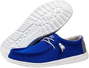 img 2 attached to Stylish and Comfortable: Hey Dude Mens Wally Blue Men's Shoes - Perfect for Everyday Wear