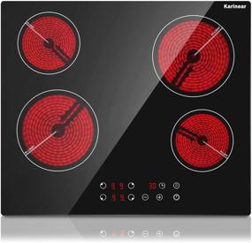 img 4 attached to Karinear Drop-In 4 Burner Electric Cooktop 24 Inch Electric Radiant Cooktop