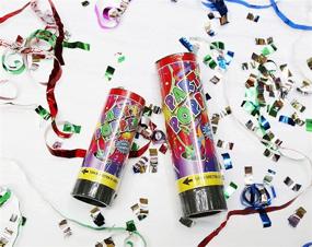 img 2 attached to Allinthree Party Popper Confetti Set of 6pcs for Festive Celebrations